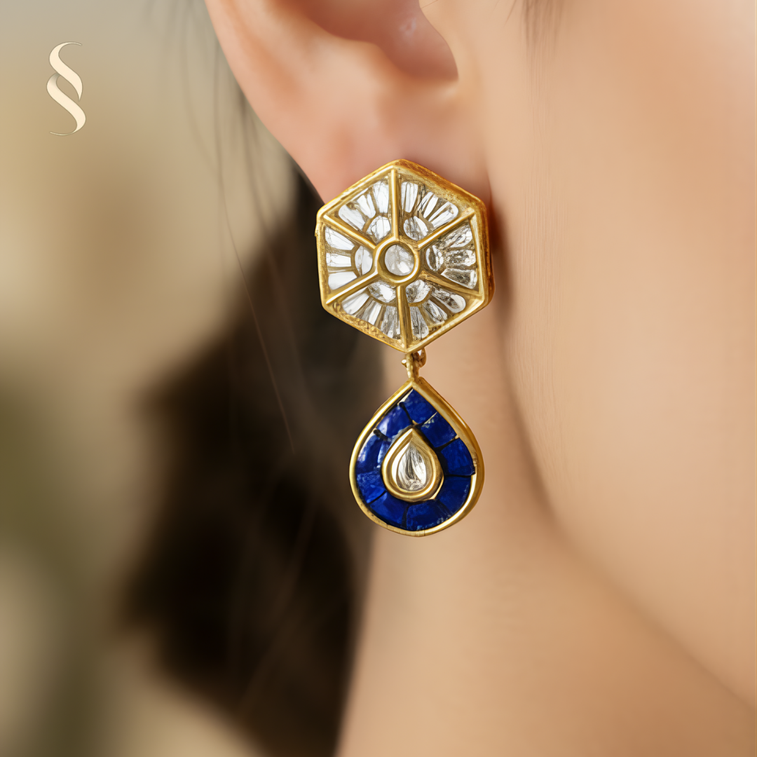 Neel Sootra Drop Earrings