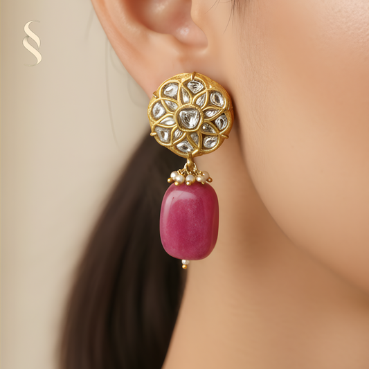 Gulnaar Polki Drop Earrings