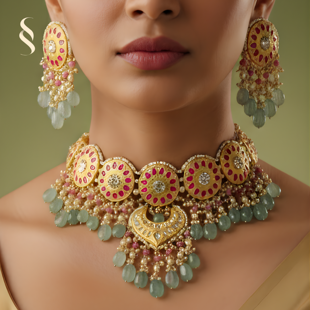 Ishani Emerald Choker