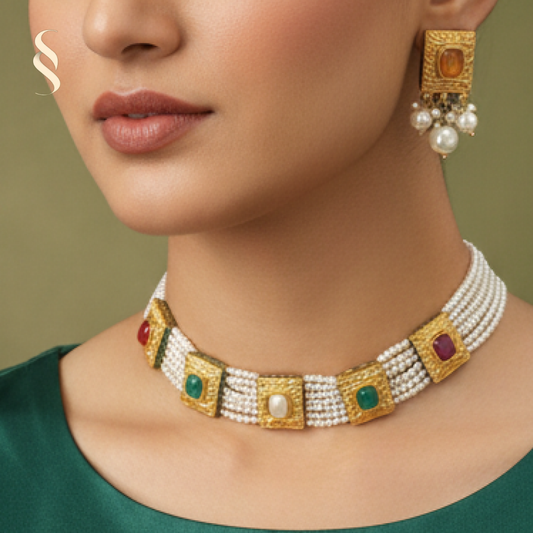 Ratnima Mosaic Choker