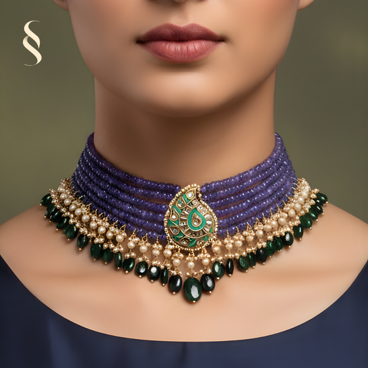 Neerja Amethyst Choker