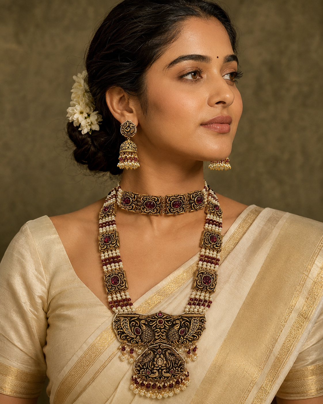 Mayurangana Manikya Heritage Haar Set