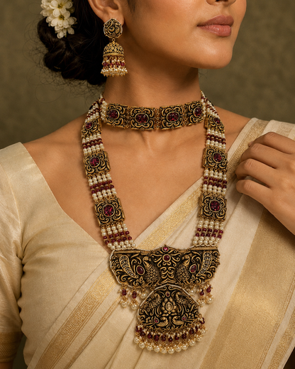 Mayurangana Manikya Heritage Haar Set