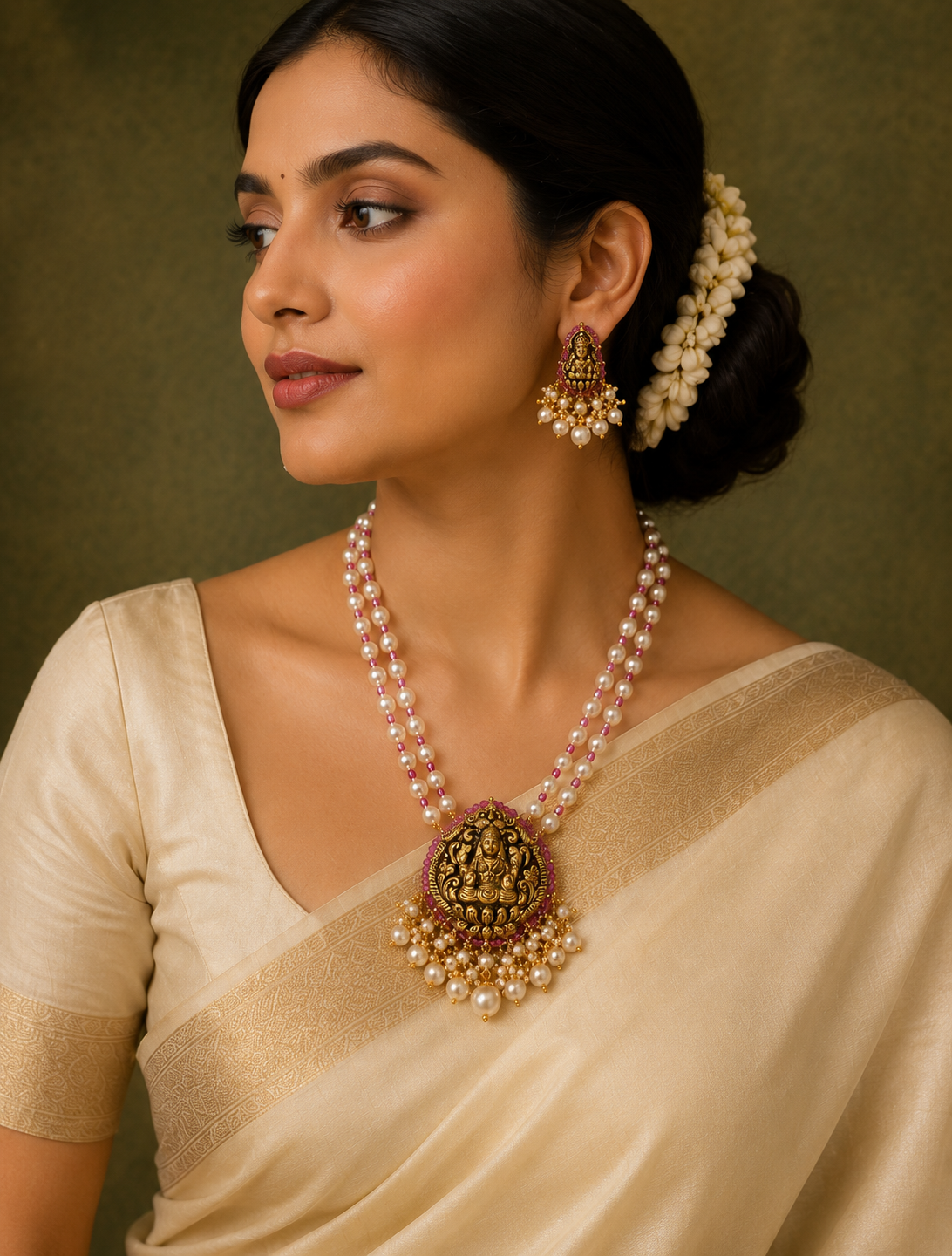 Manikya Mahalakshmi Haar Set