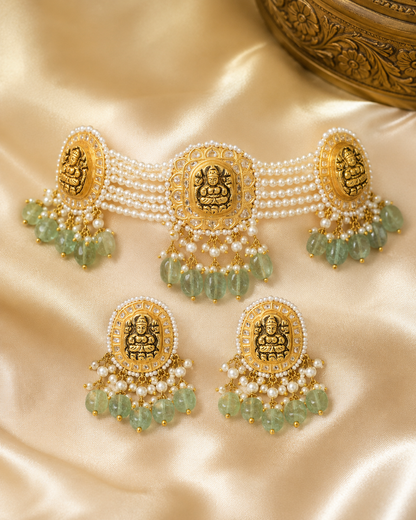 Muktalakshmi Haritmani Choker Set