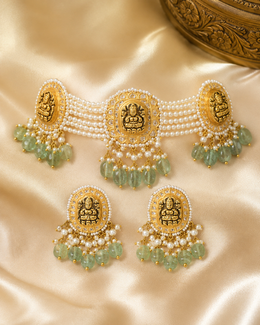 Muktalakshmi Haritmani Choker Set