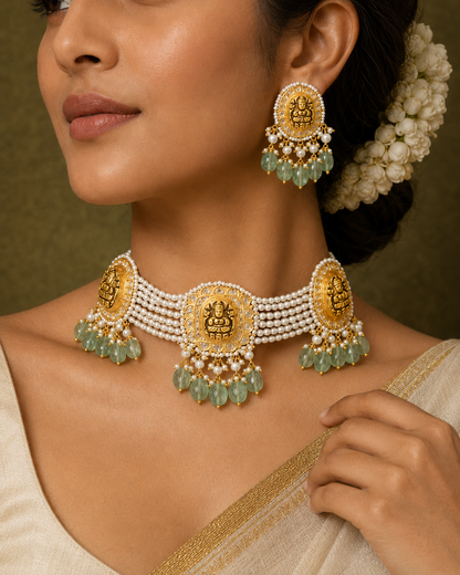 Muktalakshmi Haritmani Choker Set